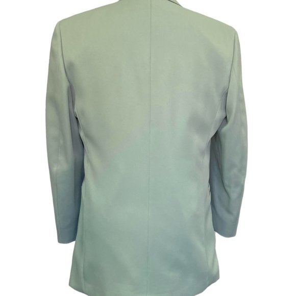 Men's 44R Mint Green Andrew Fezza Monaco Tuxedo Jacket- Easy Care, Prom, Retro - Picture 5 of 8